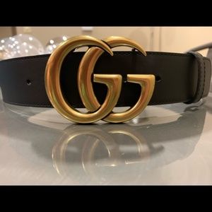 Authentic Women's Gucci Belt - Double G Buckle NWT